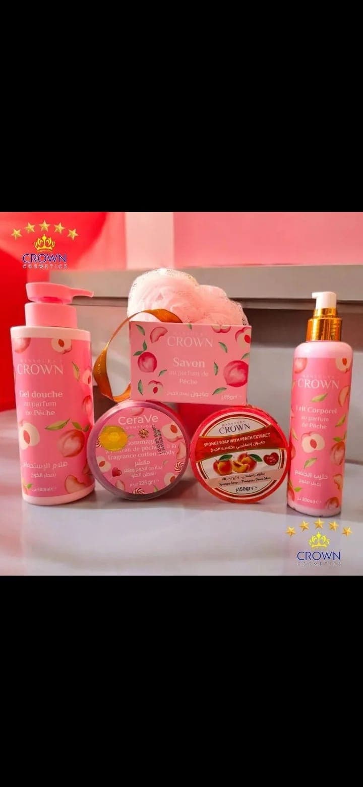 مجموعة الخوخ للعناية بالجسم والبشرة CROWN